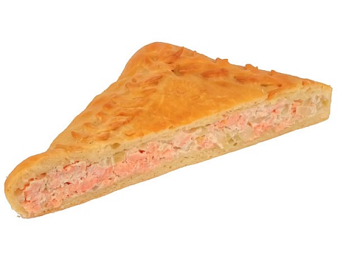 Пирог с лососем и картофелем